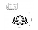 Flower Laptop Decal  - Lotus Flower Decal - Lotus Macbook Decal
